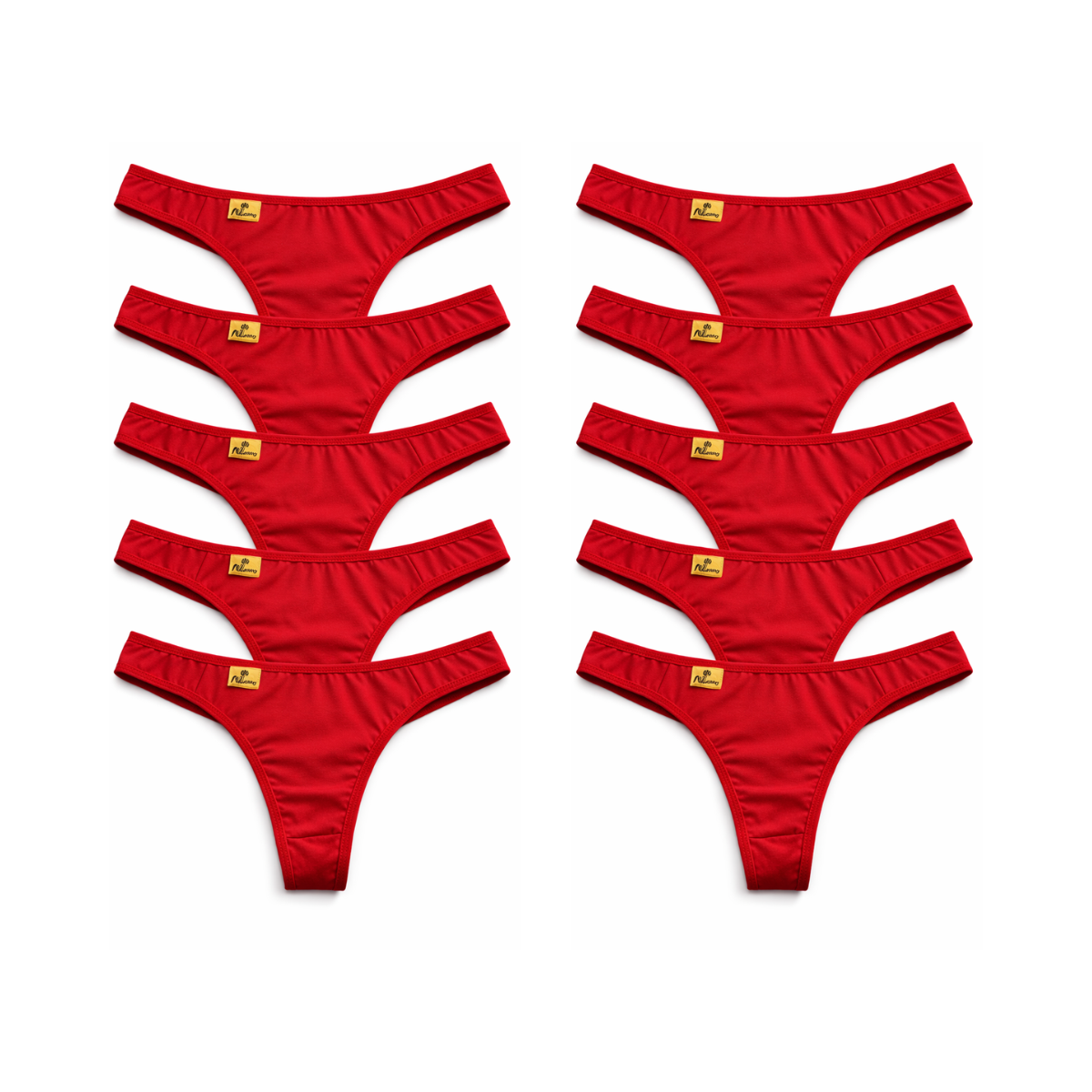 Compre 5 leve 10 Calcinhas Vermelha - Inti®️