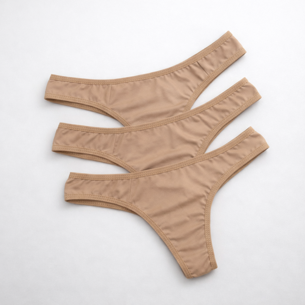 Kit 3 Calcinhas Bege - Inti®️